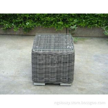 Foldable Rattan Sun Lounger , Outdoor Garden Cane Chaise Lo
